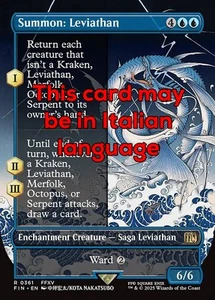 MTG SUMMON: LEVIATHAN 361 EXC - INVOCAZIONE: LEVIATANO - FIN X IT - MAGIC - Picture 1 of 1