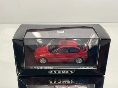 MINICHAMPS 020070 BMW E46 325TI COMPACT 2000 -HELLROT 1:43- GOOD IN BOX - Bild 1 von 4