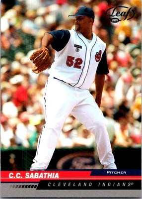 2005 Leaf #59 C.C. Sabathia baseball card 11FFF Foto 1 de 2