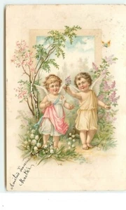 Engel pflücken Blumen - 4784 - Bild 1 von 2