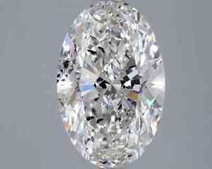 2.44 CT Oval Cut Lab Grown Diamond For Engagement Ring, Colorless Diamond