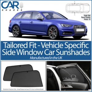 Audi A4 B9 Avant 5dr 2015> CAR SHADES UK TAILORED UV SIDE WINDOW SUN BLINDS BABY - Picture 1 of 12