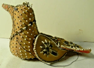 1902 AMERICAN INDIAN HANDMADE BEADED WHIMSEY BIRD ANTIQUE - Picture 1 of 6