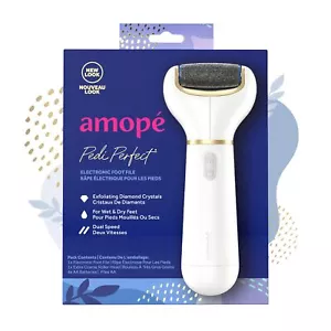 Amope Pedi Perfect With Diamond Crystals Electronic Pedicure Foot File Pack of 3 - Picture 1 of 2
