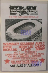 Rock N Roll Show Wimbley Stadium repro handbill MC5 Little Richard Chuck Berry - Picture 1 of 1