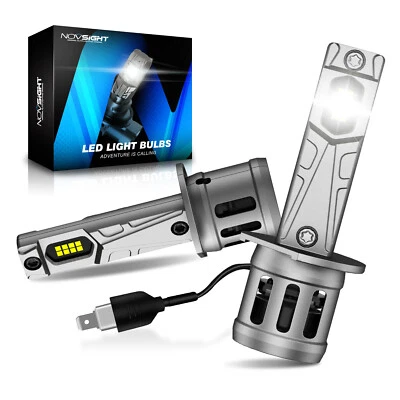 NOVSIGHT LED H1 Headlight Bulbs Hi/Lo Beam Light 90W 20000LM Canbus Error Free - Image 1 of 4