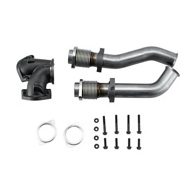 Exhaust Up Pipes+Gaskets For 1999-2003 Ford F250/350/450/550 Super Duty 7.3L V8 Foto 1 de 4