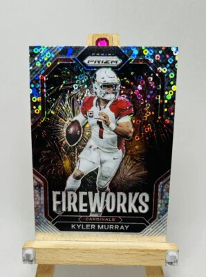 KYLER MURRAY 2022 Panini Prizm Fireworks SILVER NO HUDDLE PRIZM Cardinals SSP - Image 1 of 4