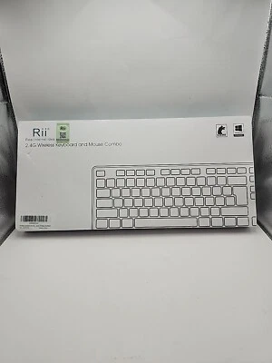 Wireless Keyboard & Mouse Combo Rii RK200 Standard Office for Windows & Android - Image 1 of 4