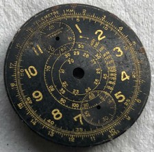 Leonidas chronograph mens wristwatch original dial 30 mm. in diameter