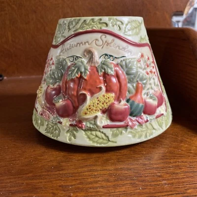 Yankee Candle Autumn Splendor Teresa Kogut Tono Repujado Calabaza Otoño Lg Cubierta Foto 1 de 4