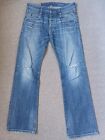 Replay M923 Jimi  Jeans Mens W30  L32 Blue Denim Slim Fit Ripped Jeans