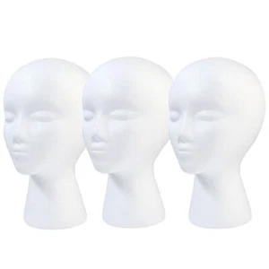Holder Dummy Foam Mannequin Foam Wig Head Head Model Styrofoam Mannequin Head - Picture 1 of 19