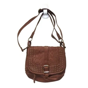The Sak Saddle Bag Studded Woven Leather Crossbody Dual Strap Purse Bag - Bild 1 von 7