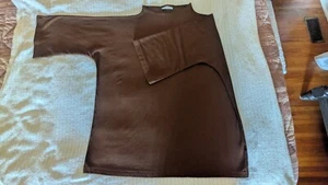 Bryn Walker Blouse Brown Bamboo Organic Cotton Stretch Womens OS - Picture 1 of 6