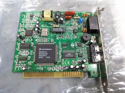 Motorola Win5601 / 5602 Data/Fax/Voice modem with Mic & Speaker jacks VINTAGE PC - Image 1 of 4
