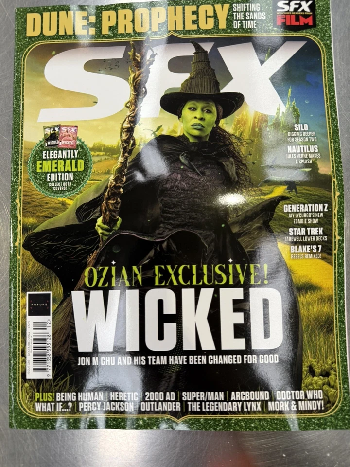 SFX magazine Dec 2024 Emerald Cover: Wicked, Dune Prophecy, Silo, Nautilus - Image 1 of 1