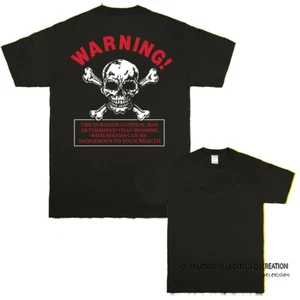 Warning Biker Graphic T-shirt - Picture 1 of 4