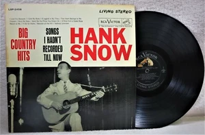record 33 LP Hank Snow Big Country Hits RCA LSP-24588.Combined shipping - Imagen 1 de 2