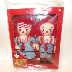 WONDERFUL LIMITED EDITION RAGGEDY ANN AND RAGGEDY ANDY PINWHEEL SAILORS IN BOX - Picture 1 of 4