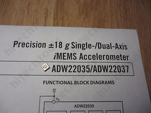 1pc Analog Devices AD22035Z high precision 18g single axis accelerometer USA - Picture 1 of 10
