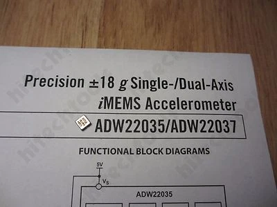 1pc Analog Devices AD22035Z high precision 18g single axis accelerometer   USA - Image 1 of 4