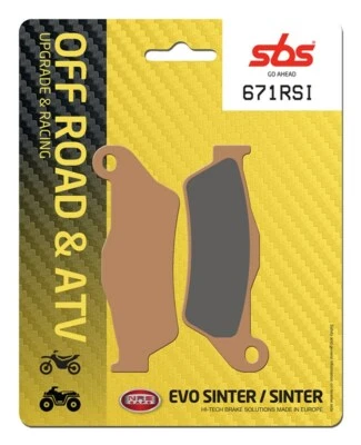 SBS 671RSI FRONT BRAKE PADS RACING HUSQVARNA TC 610 1996-1997 - Image 1 of 4