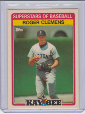1989 Topps Kay-Bee Superstars of Baseball #7 Roger Clemens Boston Red Sox