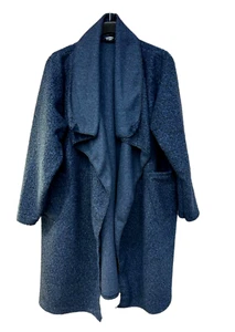 Neu Damen Mandarine Blase Tasche Wasserfall Lagenlook Schal Mantel - Bild 1 von 10