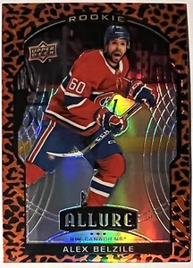 2020-21 Upper Deck Allure ALEX BELZILE Rookie RC Leopard #71 Montreal Canadians - Picture 1 of 2