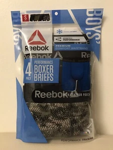REEBOK Boy's 4 Pack Performance Boxer Briefs NEW In Package Size Small (S) 6/7 - Picture 1 of 2