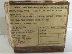 Barber Colman AKS-9061-0-2 Temperature Gauge -40 To 70 C 85544 -40 To 160 F - Picture 1 of 6