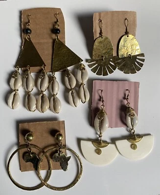 Pendientes de latón 5 pares conjuntos regalo único para alguien especial, cualquier ocasión especial Foto 1 de 4