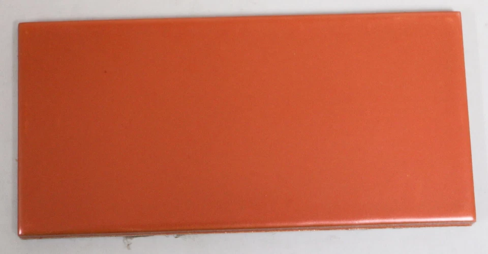 2 7/8" x 5 7/8" Tile Orange Iridescent Wall Remodel Mosaic Ceramic C#IR35 1 Pc - Image 1 of 1