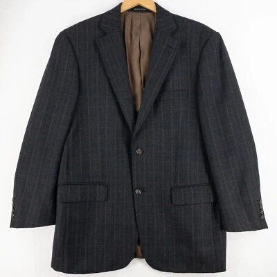 Blazer Pendleton Clásico de Lana Para Hombre 44R (Medidas 46) Oscuro Cuadros 2 Botones Deportes Foto 1 de 4