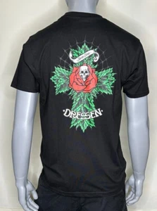 Santa Cruz - T-Shirt - Mens - Dressen Rose Cross - Black - Tee - Picture 1 of 7