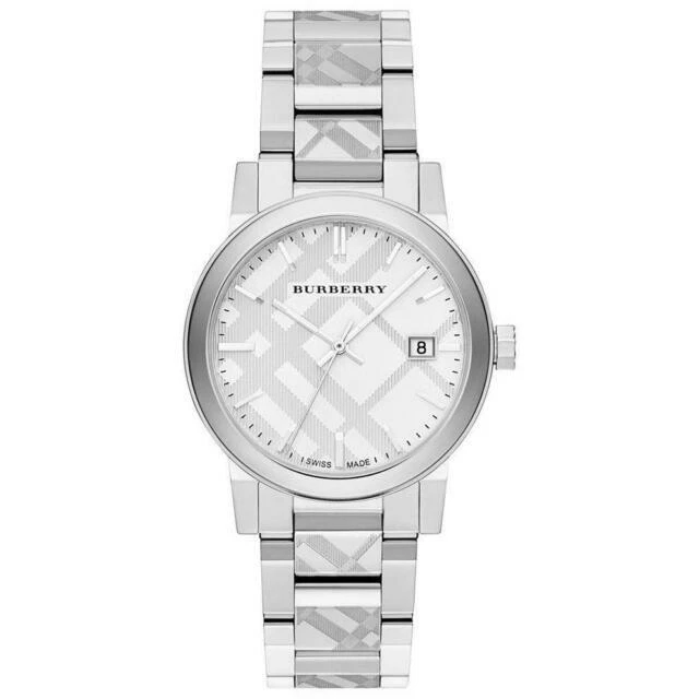 Burberry BU9037  38mm Water resistant Swiss Stainless Steel Bracelet Watch - Silver