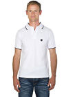 Ugholin Polo Mens 100% Cotton Short Sleeve Logo Cane Corso White
