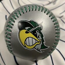 South Bend Silver Hawks Silver Ball Green Stitches Logo Souvenir Baseball Ball