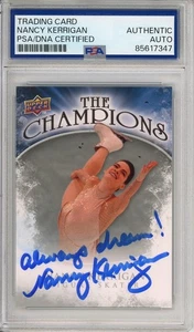 2009 UPPER DECK CHAMPIONS NANCY KERRIGAN SIGNED AUTOGRAPH PSA DNA COA OLYMPICS - Picture 1 of 2