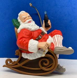1997 Hallmark & Coca-Cola Santa Taking A Break w/A Coke Ornament - Picture 1 of 9