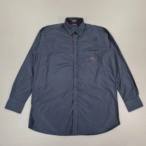 Camisa Paul & Shark Para Hombre Azul Marino 17.5 XXL Algodón Con Botones Mangas Largas - Imagen 1 de 9