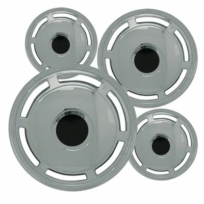 Set of 4 Hubcaps 15 inch Chrome ABS Wheel Covers for 86 - 96 Chevrolet Caprice - Imagem 1 de 4