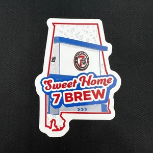 Sweet Home 7 Brew Aufkleber Alabama State Seven Brew Kaffee Sammlerstück selten 7B - Bild 1 von 5