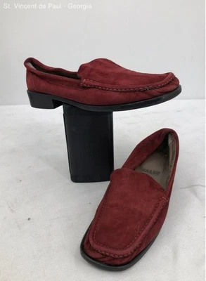 Zapato de vestir Bally Telesia rojo liso sin cordones para mujer talla 6,5 diseñador Foto 1 de 4