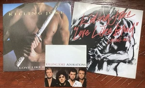 Killing Joke - Love Like Blood + Gestalt Mix 12” + Adorations 7” - Vinyl Job Lot - Picture 1 of 3