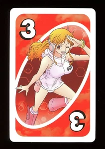 Nami RED #6 Card ONE PIECE Mattel Original Japanese UNO Card Near Mint - Picture 1 of 2