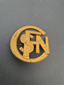 RARE BROCHE SNCF SE PORTANT SUR LA BOUTONNIÈRE 1938 - Imagen 1 de 6