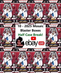 Dallas Cowboys Break #331 Mosaic 2025 NFL Football Hobby Blaster Box 10x - Picture 1 of 1