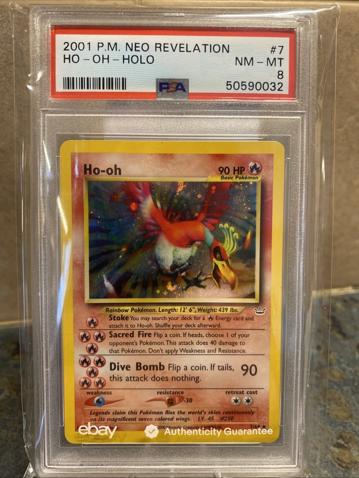 Pokémon Ho-oh Double Holo Neo Revelation 7/64 - Image 1 of 4